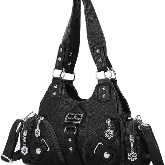 Purses for Women Small Hobo Shoulder Bags Vagen Leather Multi-Pocket Tote Bag wi - Picture 8 of 8